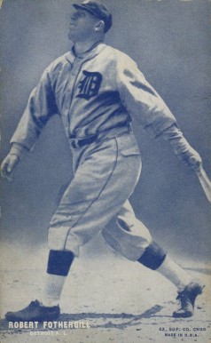 1928 Exhibits Blue Set 7 Robert Fothergill # Baseball Card