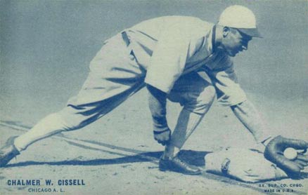 1928 Exhibits Blue Set 7 Chalmer Cissell # Baseball Card