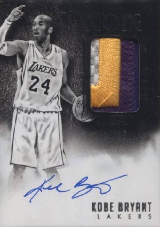 2014 Panini Noir Autograph Prime Black & White Kobe Bryant #ABWKB Basketball Card