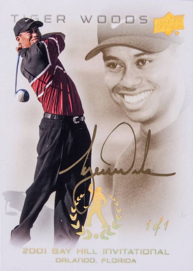 2013 Upper Deck Tiger Woods Master Collection 2001 Bay Hill Invitational #25 Golf Card