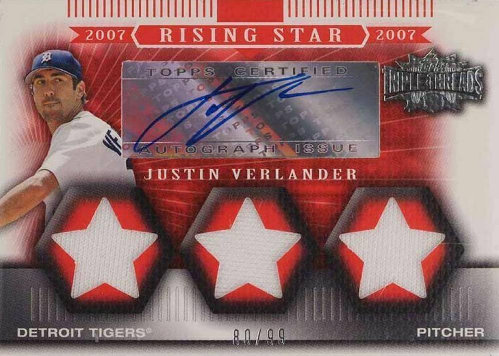 2007 Topps Triple Threads Justin Verlander #130 Baseball Card