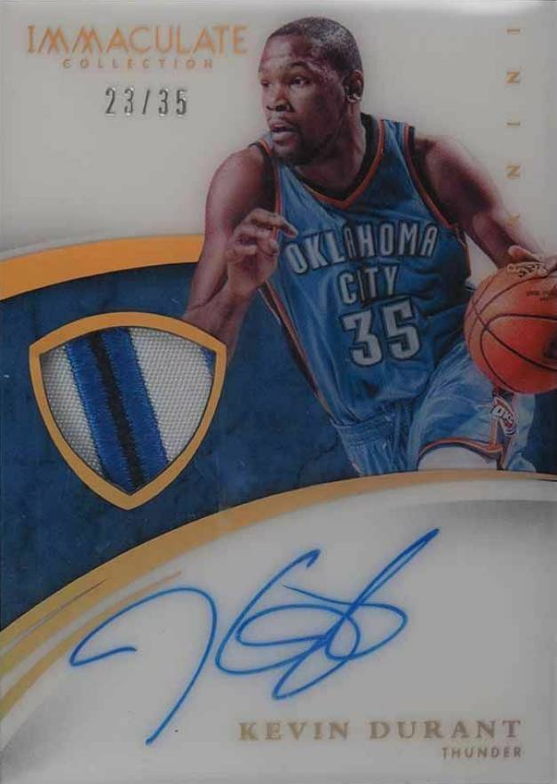 2014 Panini Immaculate Collection Kevin Durant #18 Basketball Card