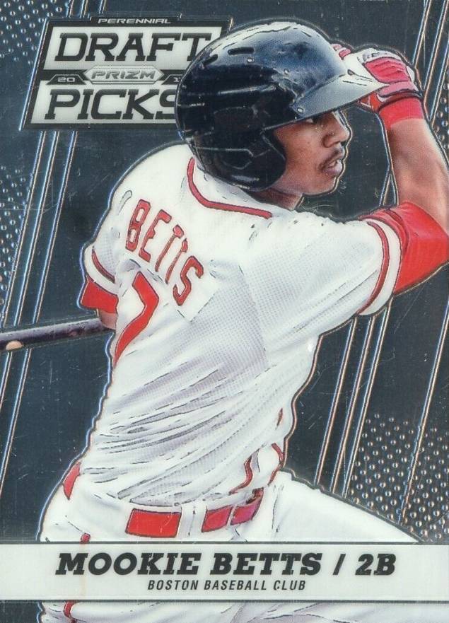 2013 Panini Prizm Perennial Draft Picks Mookie Betts #46 Baseball Card