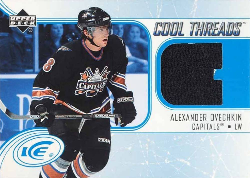 2005 Upper Deck Ice Cool Threads Alexander Ovechkin #CT-AO Hockey Card