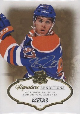 2015 The Cup Signature Renditions Connor McDavid #CM Hockey Card