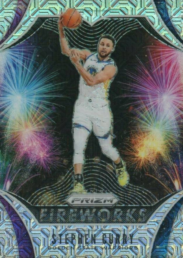 2019 Panini Prizm Fireworks Stephen Curry #3 Basketball Card