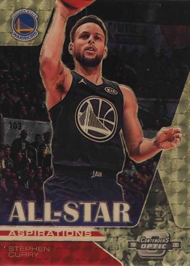 2019 Panini Contenders Optic All-Star Aspirations Stephen Curry #19 Basketball Card