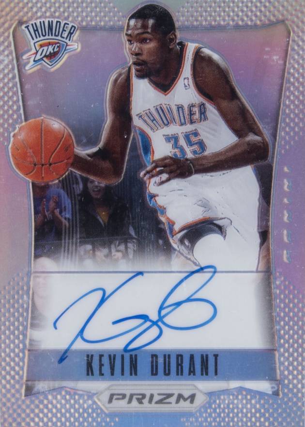 2012 Panini Prizm Autographs Kevin Durant #2 Basketball Card