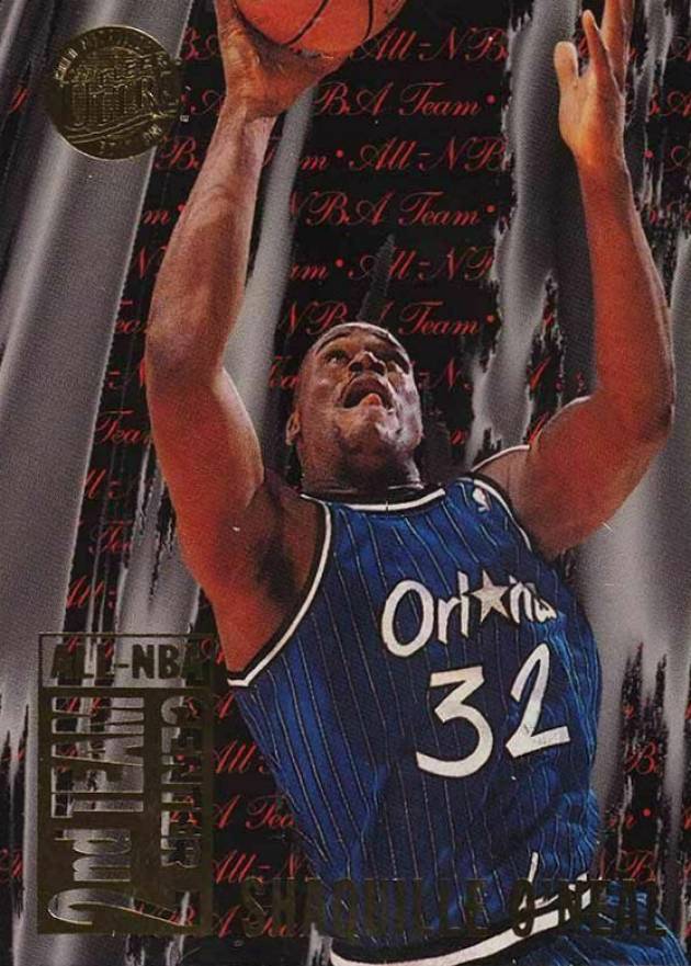 1995 Ultra All-NBA Shaquille O'Neal #8 Basketball Card