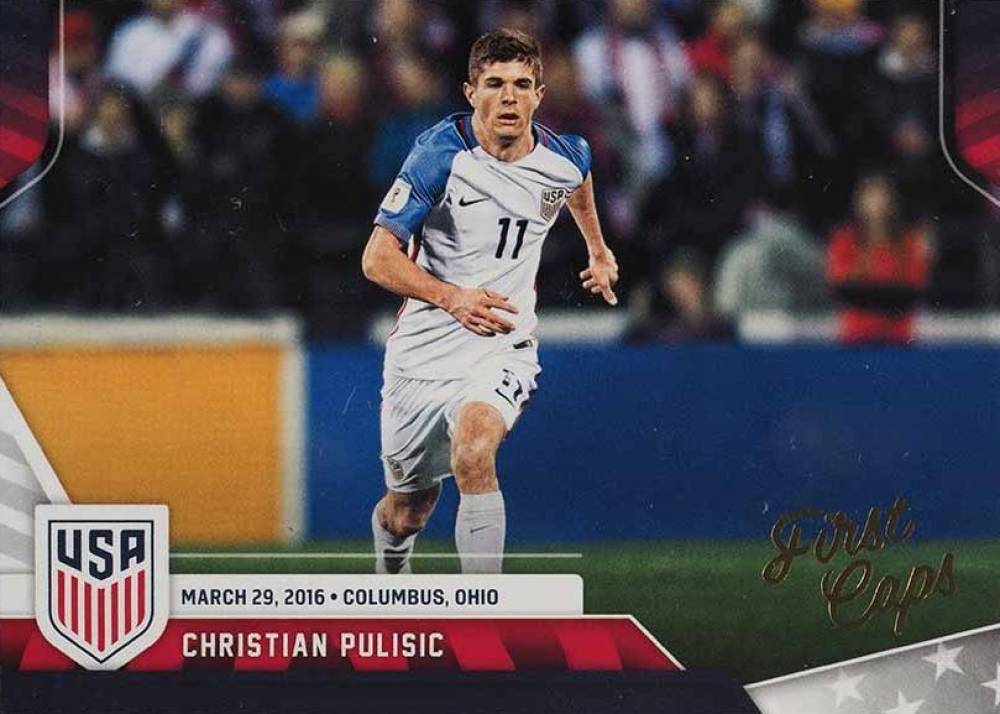 2016 Panini USA Soccer First Caps  Christian Pulisic #9 Soccer Card