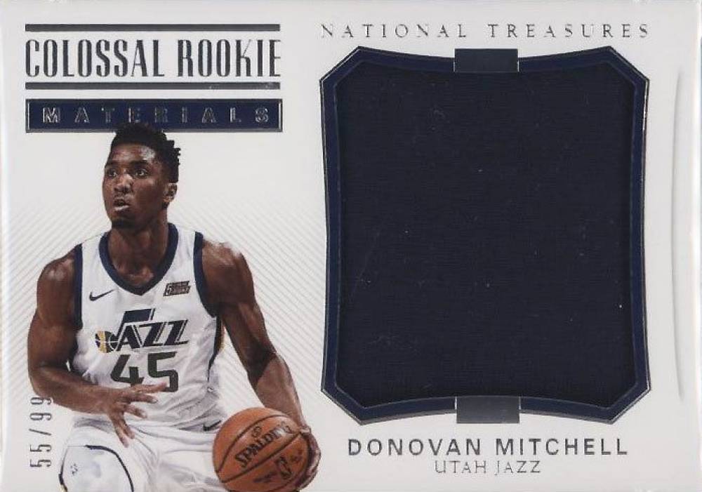 2017 National Treasures Colossal Rookie Materials Donovan Mitchell #CRM2 Basketball Card