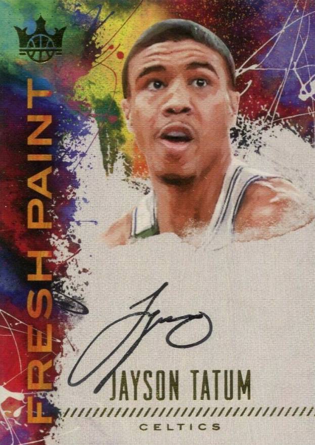 2017 Panini Court Kings Fresh Paint Autographs Jayson Tatum #JAT Basketball Card