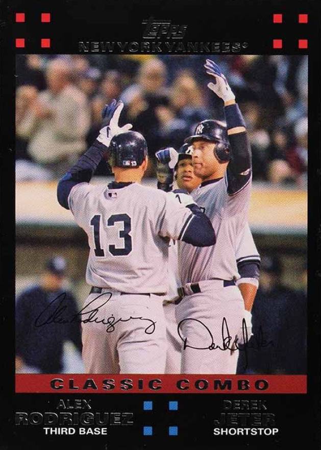 2007 Topps Alex Rodriguez/Derek Jeter #657 Baseball Card
