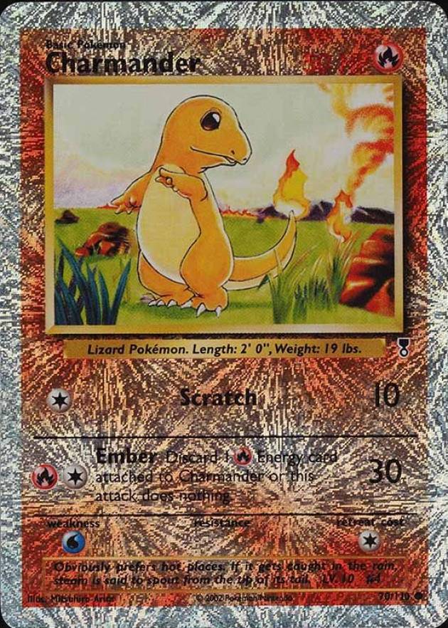 2002 Pokemon Legendary Collection  Charmander-Reverse Foil #70 TCG Card