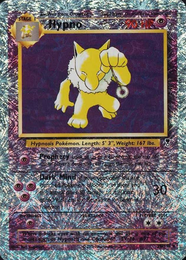2002 Pokemon Legendary Collection  Hypno-Reverse Foil #25 TCG Card