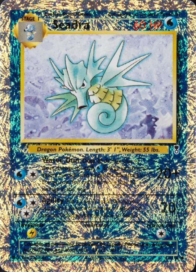 2002 Pokemon Legendary Collection  Seadra-Reverse Foil #63 TCG Card