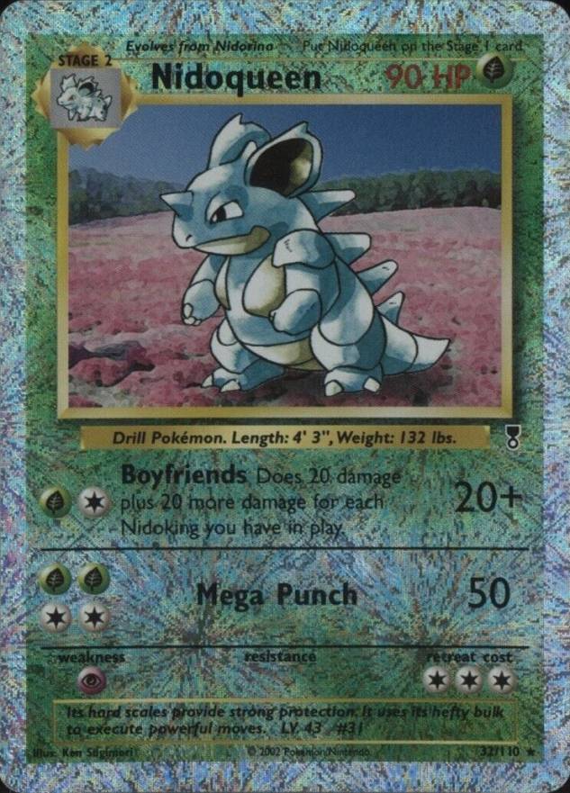 2002 Pokemon Legendary Collection  Nidoqueen-Reverse Foil #32 TCG Card