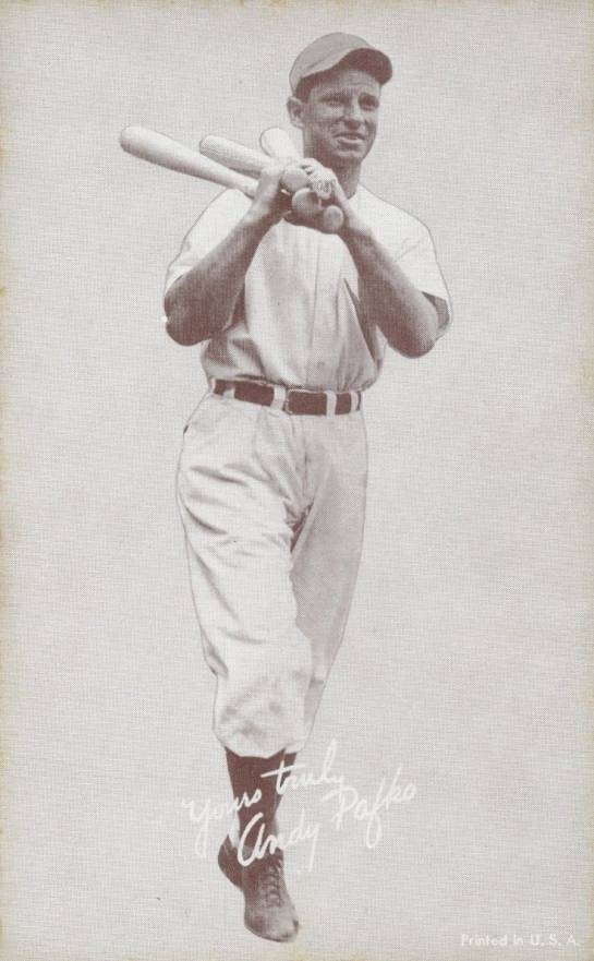1939 Exhibits Salutation Andy Pafko # Baseball Card