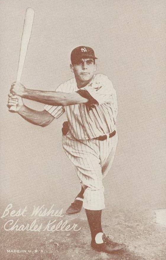 1939 Exhibits Salutation Charles Keller # Baseball Card