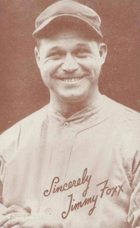 1939 Exhibits Salutation Jimmy Foxx # Baseball Card