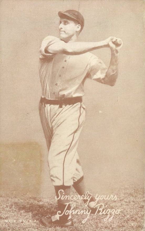 1939 Exhibits Salutation Johnny Rizzo # Baseball Card