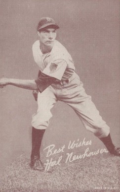 1939 Exhibits Salutation Hal Newhouser # Baseball Card