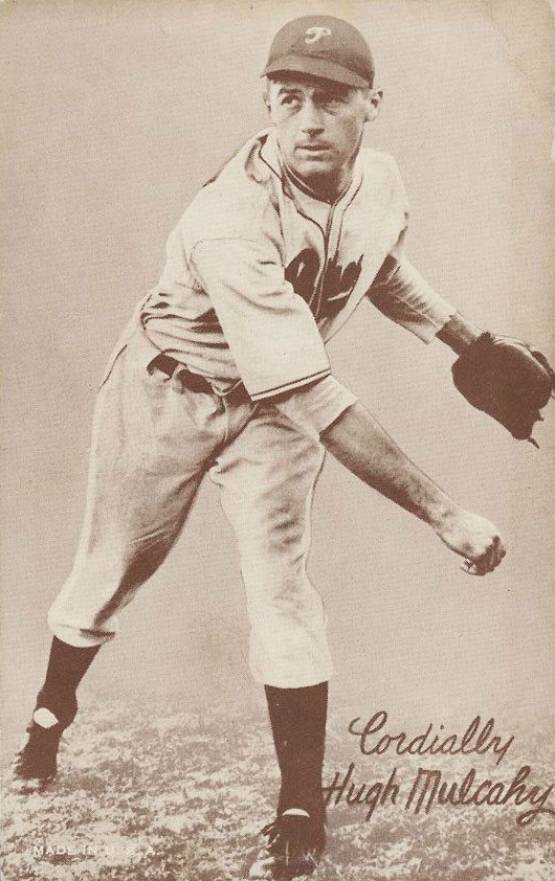 1939 Exhibits Salutation Hugh Mulcahy # Baseball Card
