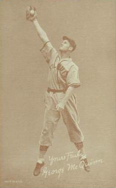 1939 Exhibits Salutation George McQuinn # Baseball Card