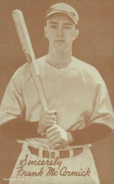 1939 Exhibits Salutation Frank McCormick # Baseball Card