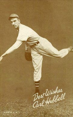 1939 Exhibits Salutation Carl Hubbell # Baseball Card