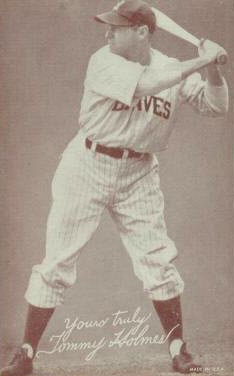 1939 Exhibits Salutation Tommy Holmes # Baseball Card