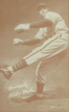 1939 Exhibits Salutation Kirby Higbe # Baseball Card
