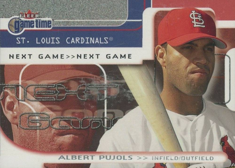 2001 Fleer Game Time Albert Pujols #121 Baseball Card
