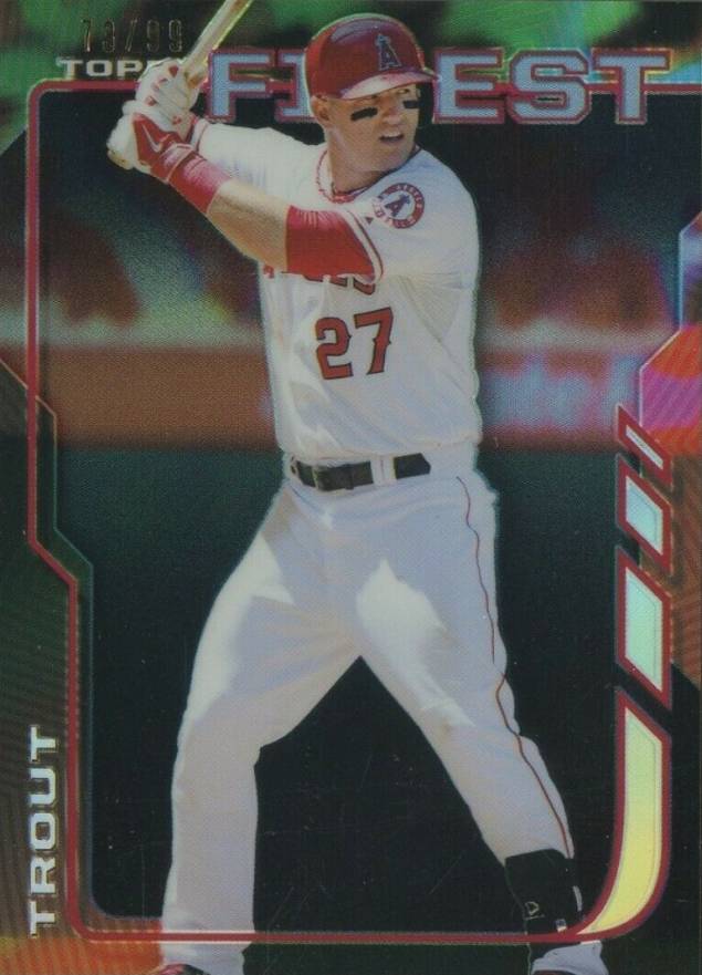 2014 Finest Mike Trout #100 Baseball Card