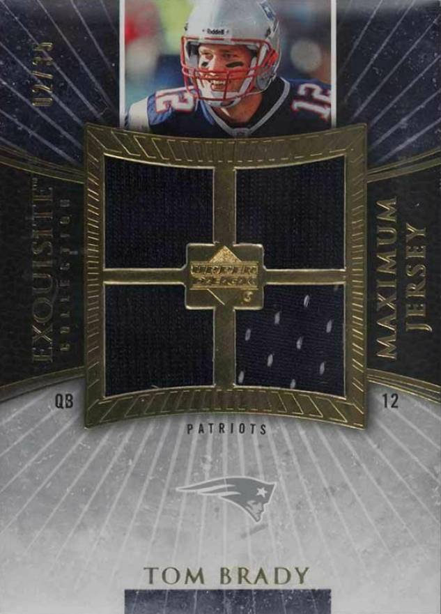 2006 Upper Deck Exquisite Collection Maximum Jersey Tom Brady #XXLTO Football Card