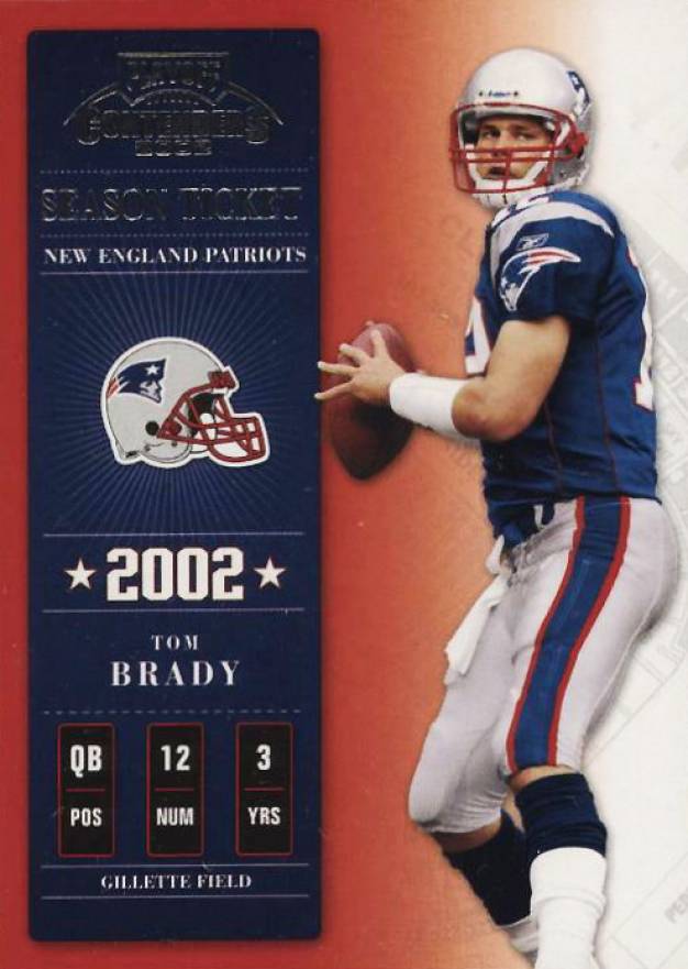 2002 Playoff Contenders Tom Brady #7 Football Card