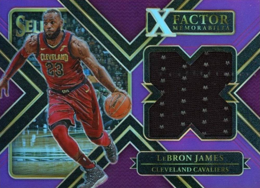 2017 Panini Select X-Factor Memorabilia LeBron James #XFLBJ Basketball Card