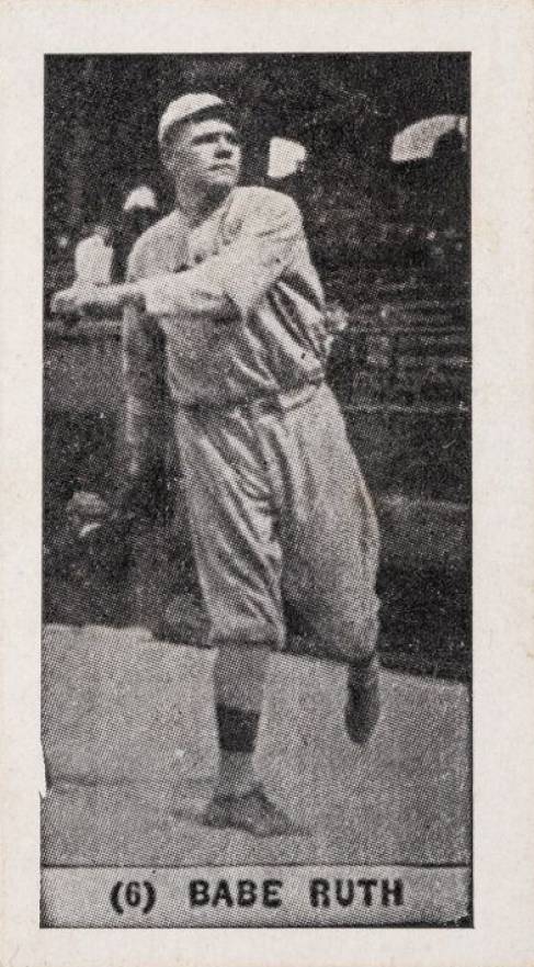 1928 Harrington's Ice Cream Babe Ruth #6 Baseball Card
