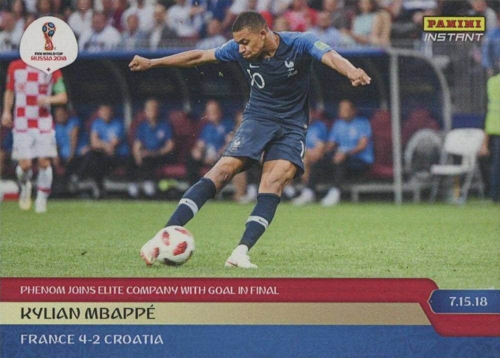 2018 Panini Instant World Cup Kylian Mbappe #282 Soccer Card