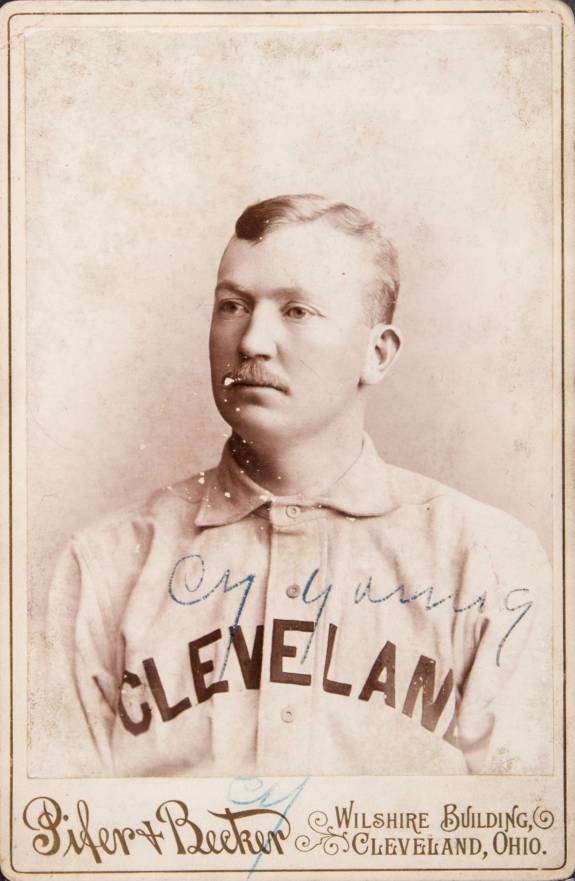 1893 Pifer & Becker Cabinet Card Cy Young # Baseball Card
