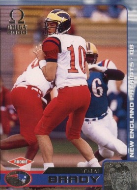 2000 Pacific Omega Tom Brady #191 Football Card