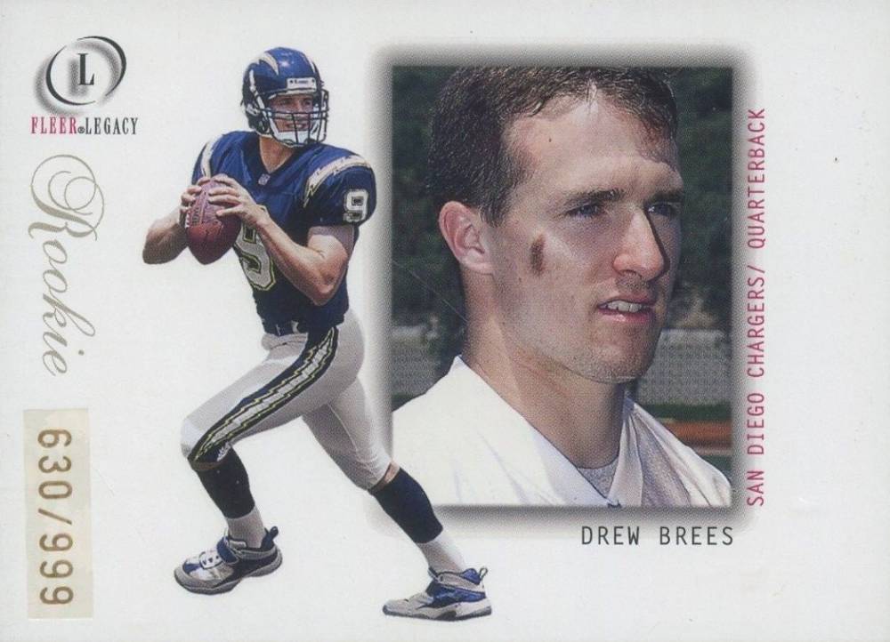 2001 Fleer Legacy Drew Brees #95 Football Card