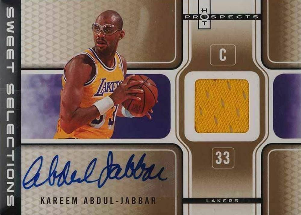 2006 Fleer Hot Prospects Sweet Selections Autographs Kareem Abdul-Jabbar #SSA-KA Basketball Card