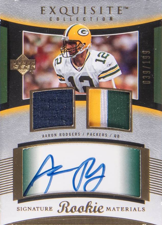 2005 Upper Deck Exquisite Collection Aaron Rodgers #106 Football Card