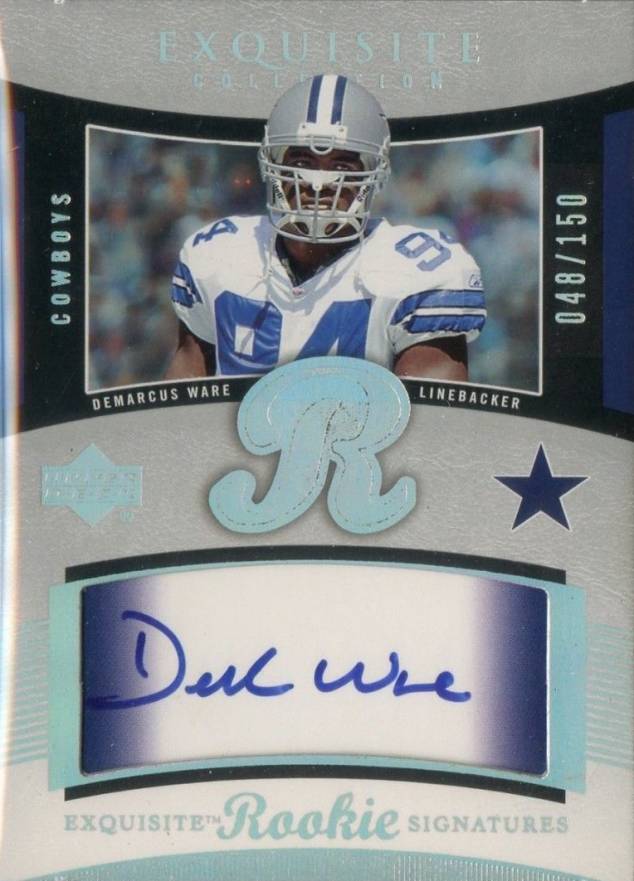 2005 Upper Deck Exquisite Collection DeMarcus Ware #63 Football Card