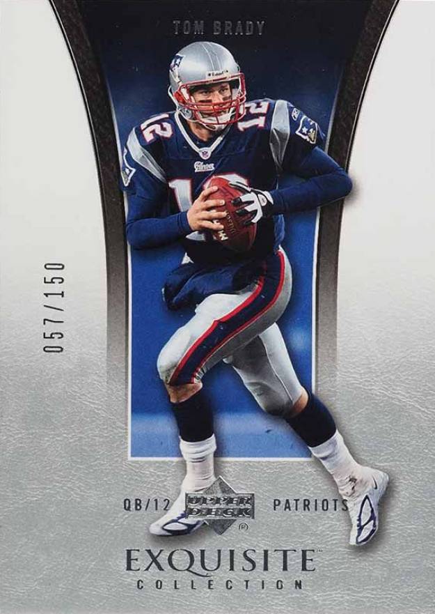 2005 Upper Deck Exquisite Collection Tom Brady #23 Football Card