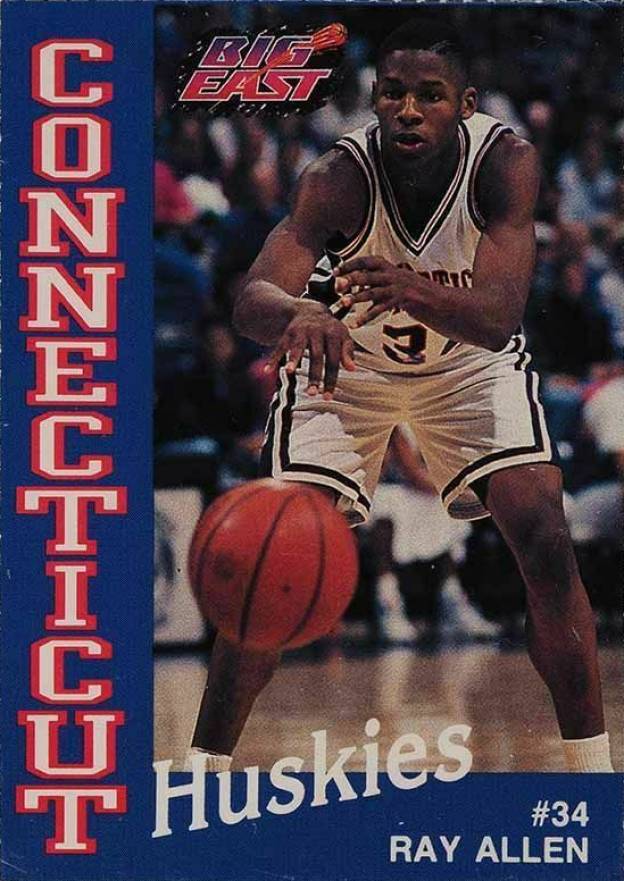 1993 Connecticut Ray Allen # Basketball Card