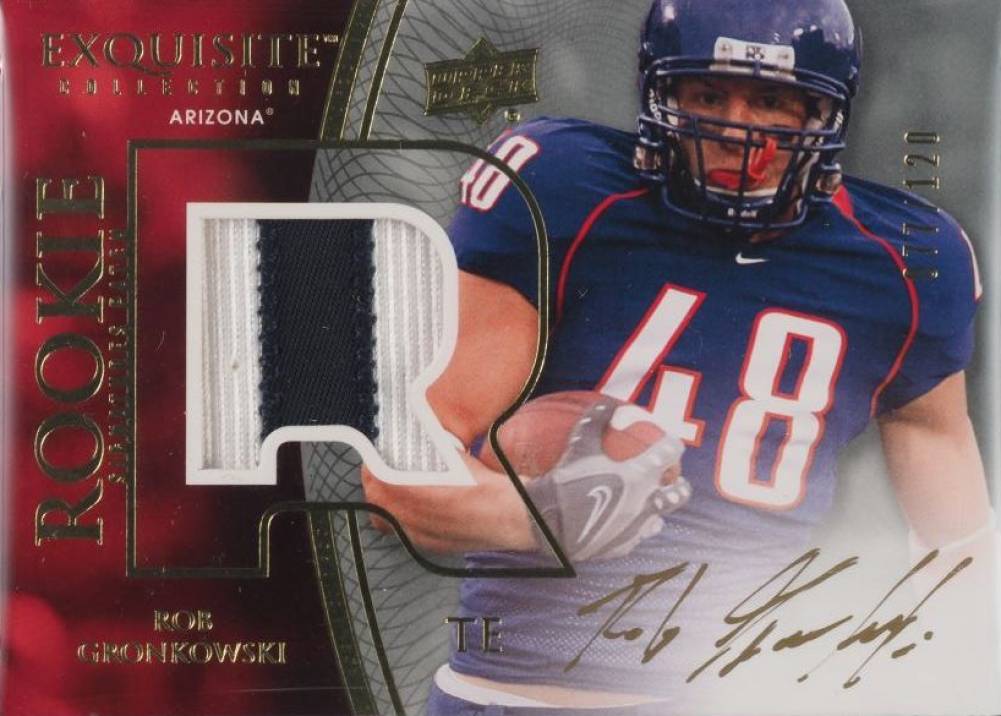 2010 Upper Deck Exquisite Collection Rob Gronkowski #131 Football Card