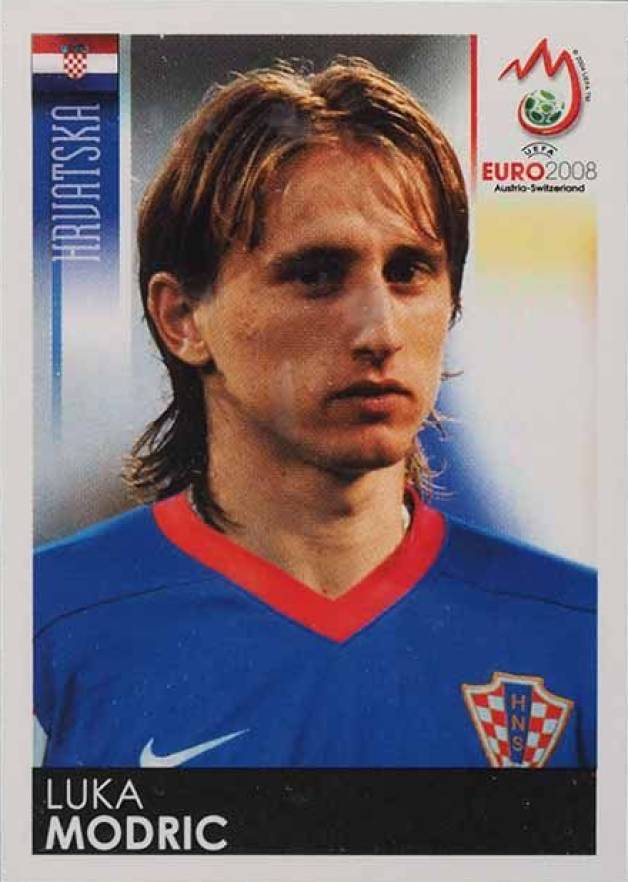 2008 Panini UEFA Euro Sticker Luka Modric #194 Soccer Card