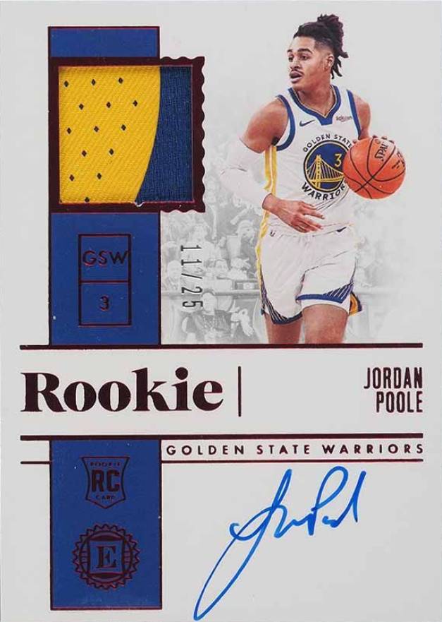 2019 Panini Encased Jordan Poole #212 Basketball Card